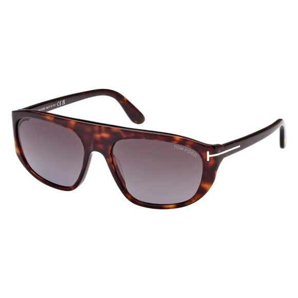 NEW TOM FORD SUNGLASSES HAVANA MEN AVIATOR EYEWEAR - Picture 1 of 3